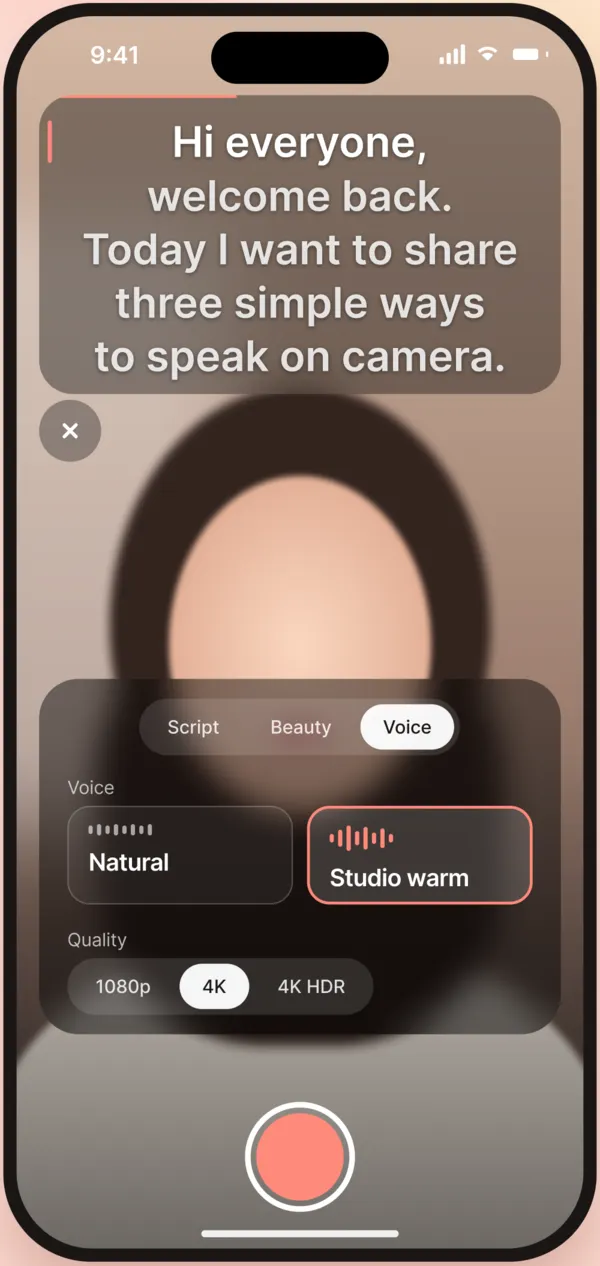 CamLit voice controls